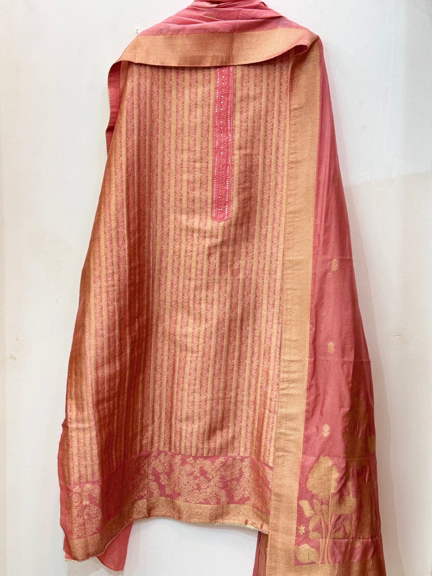 Banarsi Silk Suit With Beautiful Dupatta