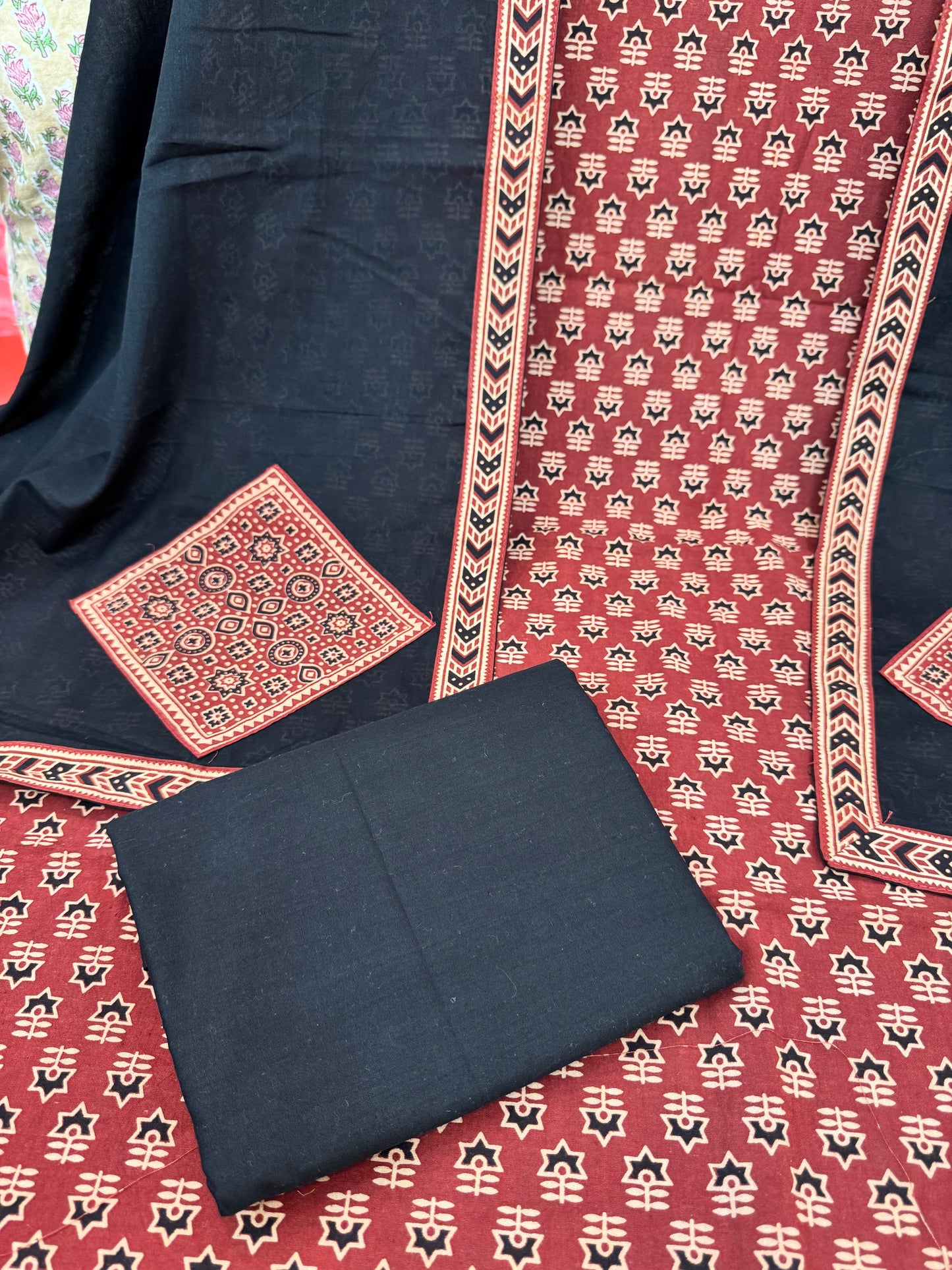Ajrak Printed Pure Cotton Suit