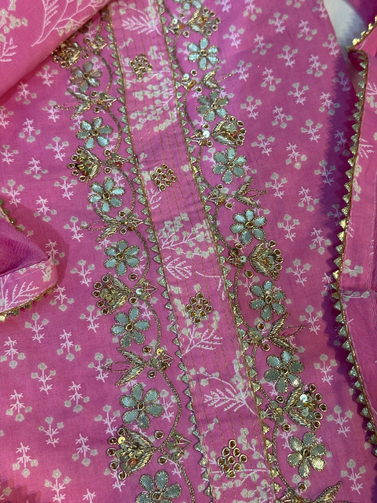Beautiful Hand Embroidered Cotton Suit
