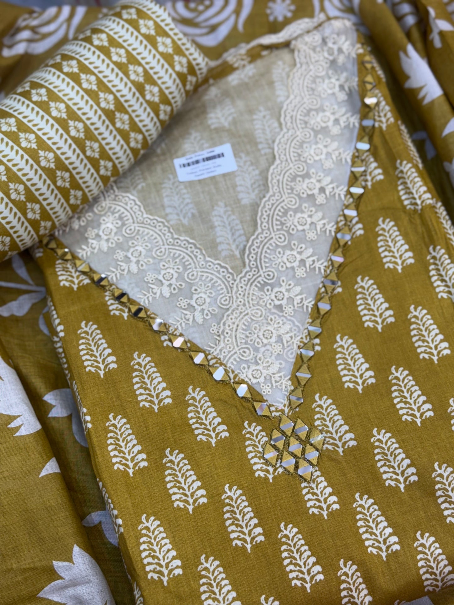 Beautiful Embroidered Cotton Suit