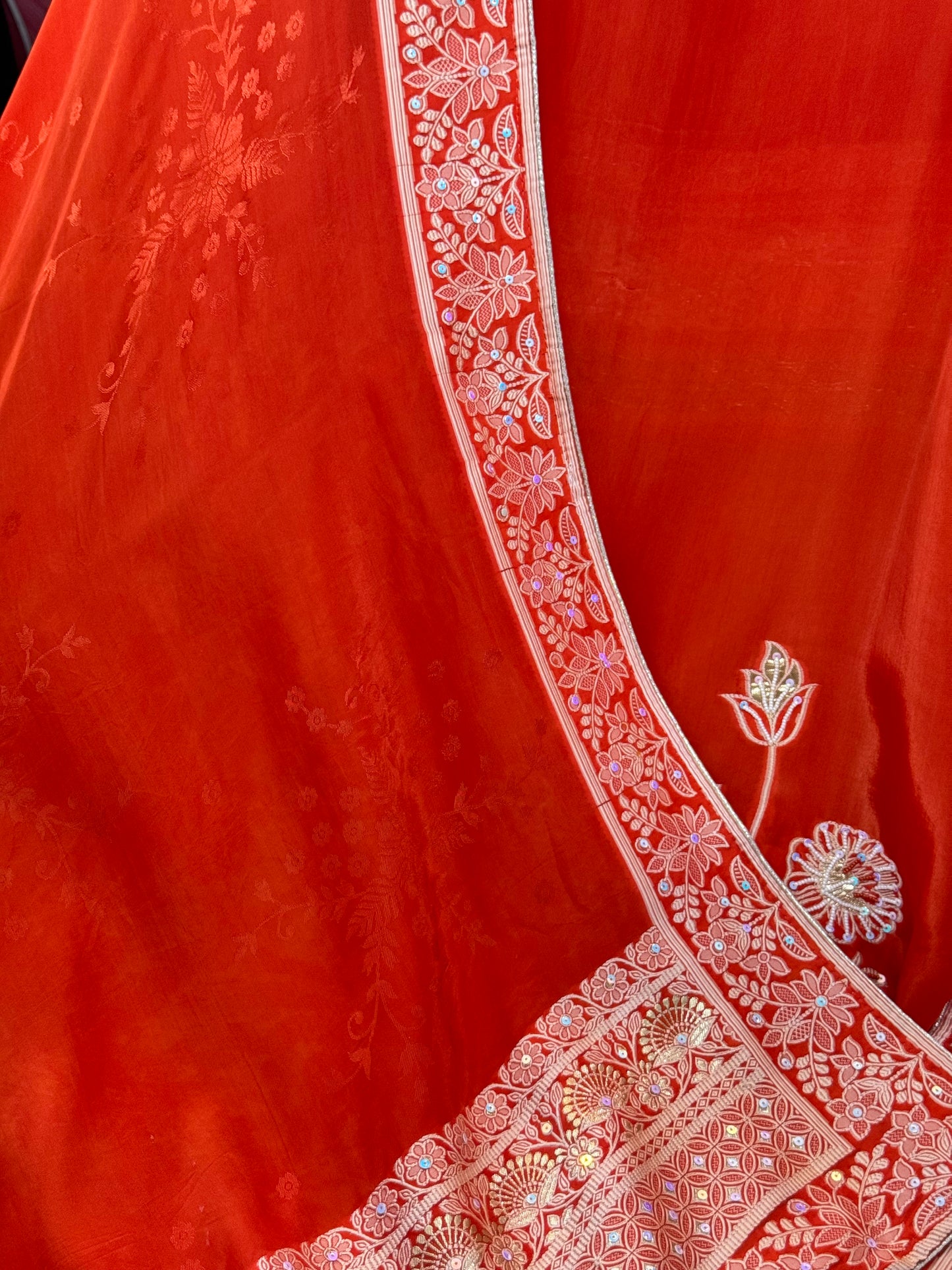 Designer Glass Silk Suit