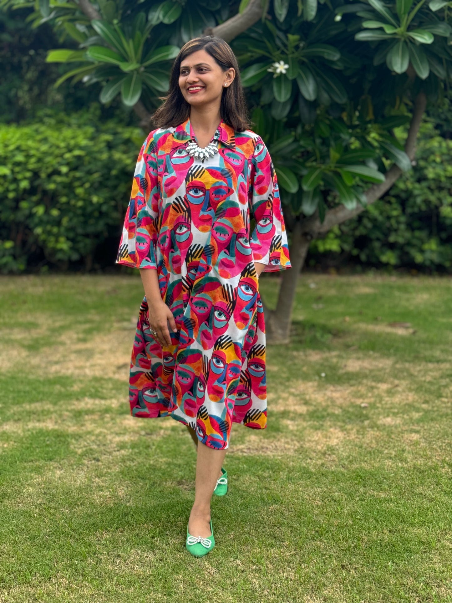 Stylish A Line Dress (Multiple Print Options)