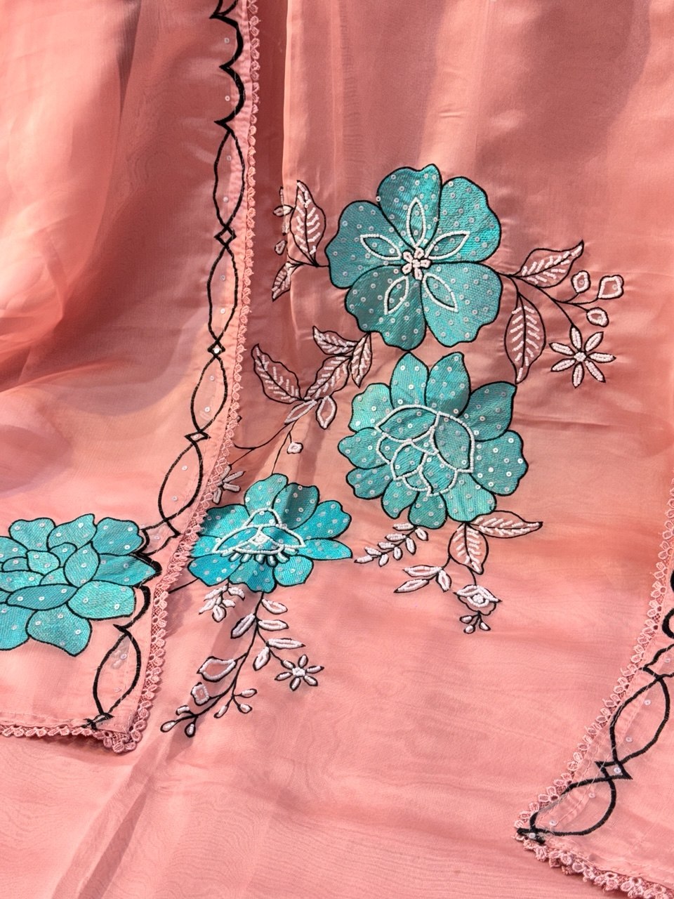 Embroidered Soft Organza