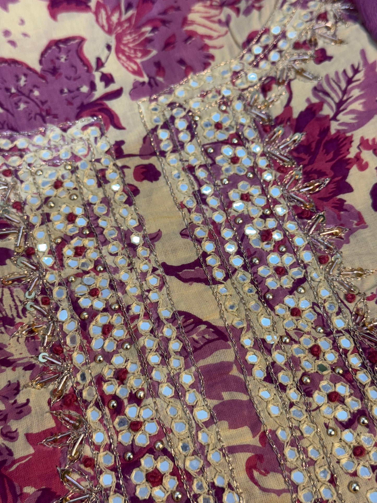 Beautiful Hand Embroidered Cotton Suit