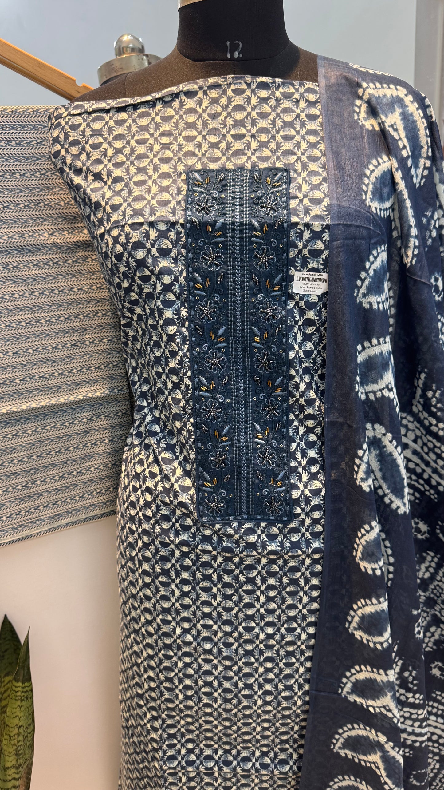 Beautiful Embroidered Cotton Suit