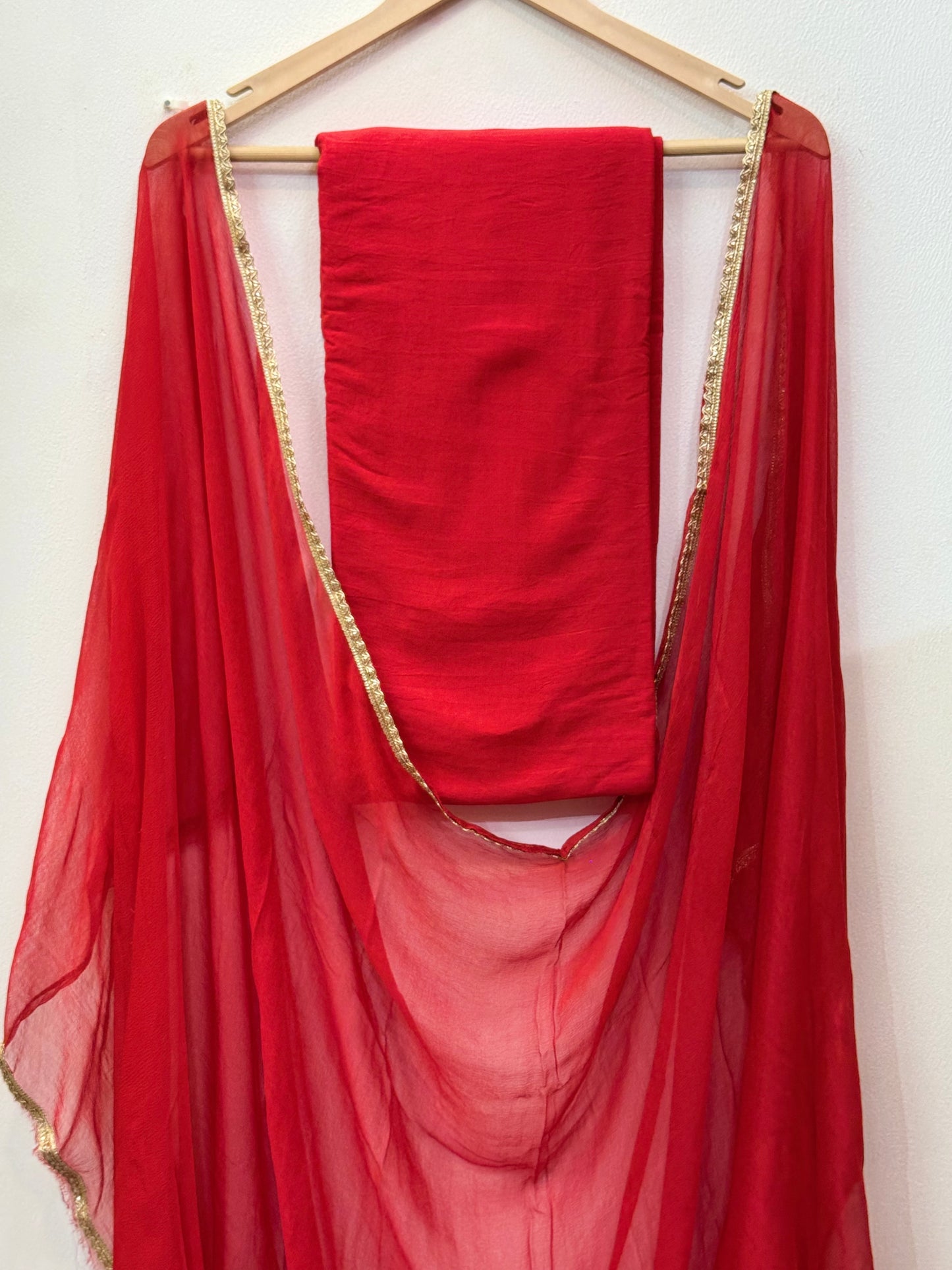 Printed & Embroidered Georgette Suit