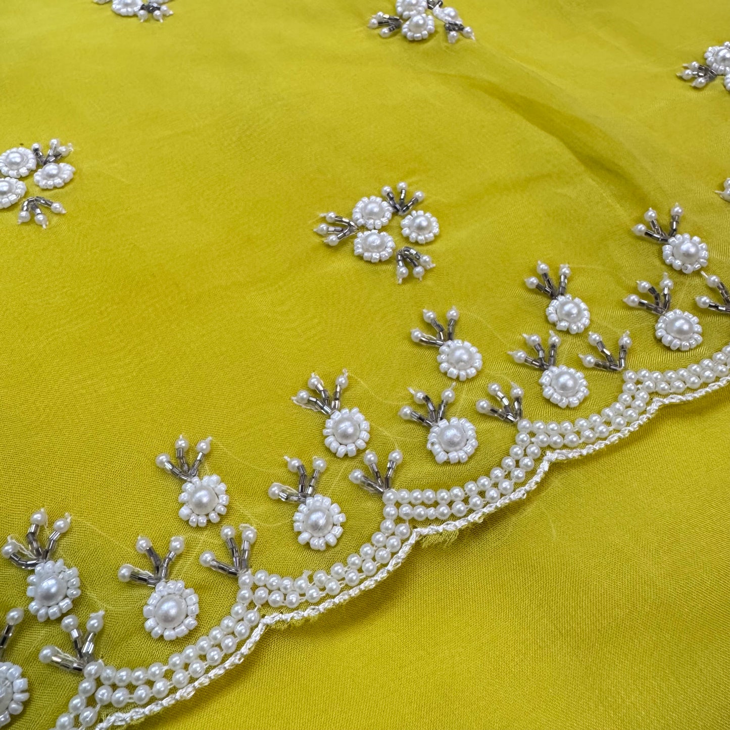 Beautiful Pearl Work Georgette Suit