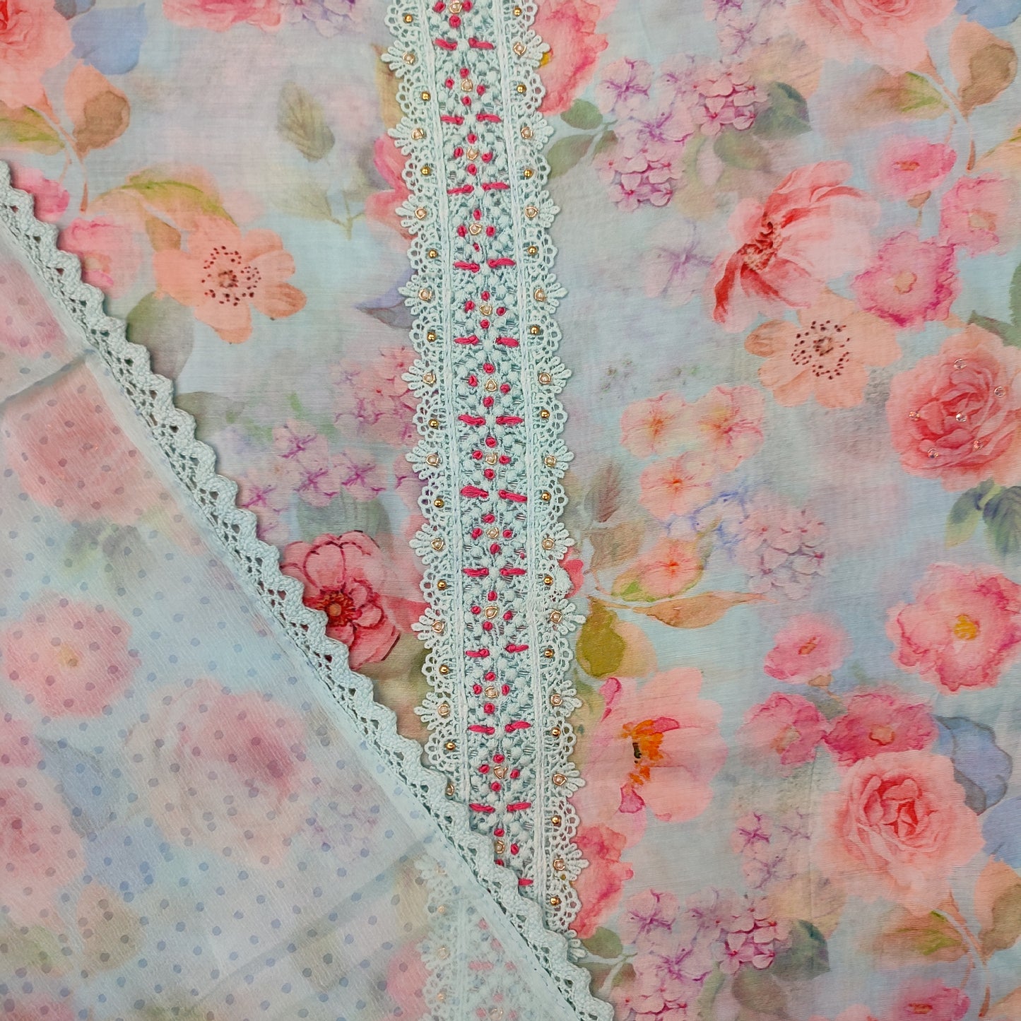 Muslin Cotton Party Wear Suit