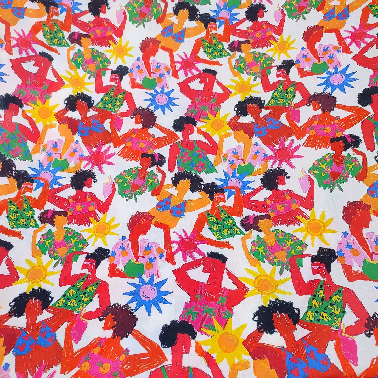 Beach Print Cotton Viscose