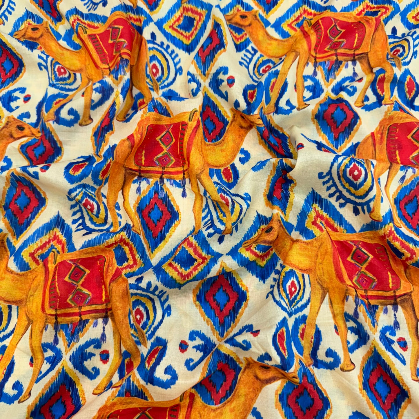 Premium Rayon Viscose (Camel Print)