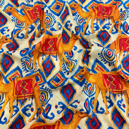 Premium Rayon Viscose (Camel Print)