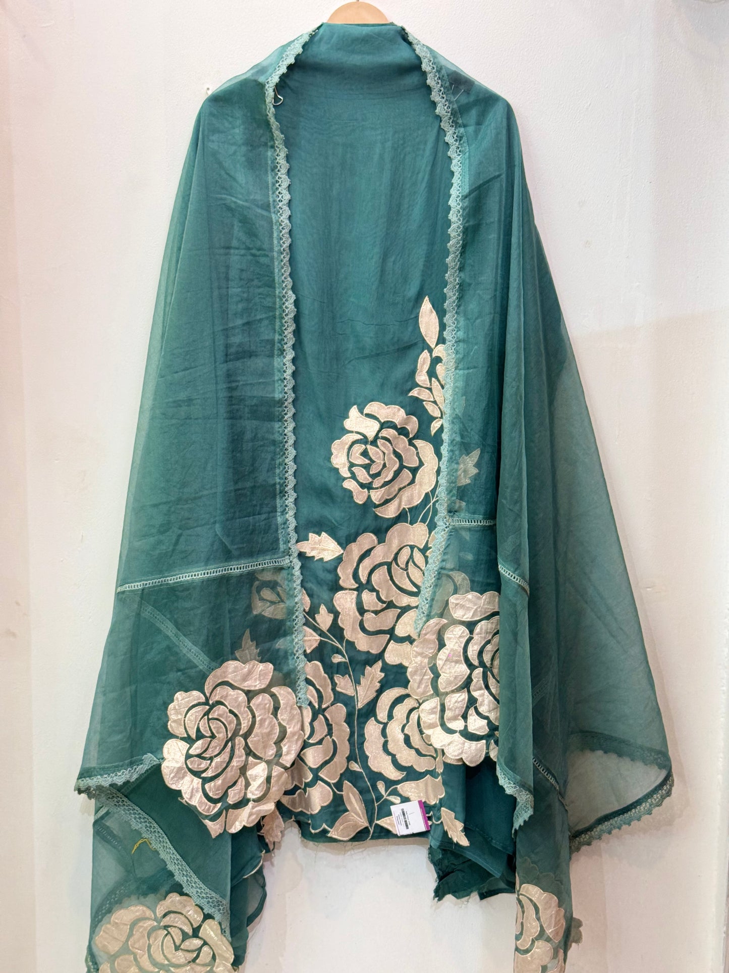 Designer Glass Organza Suit