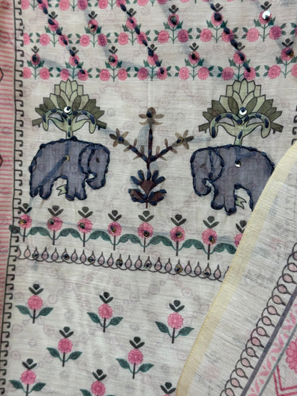 Designer Cotton Silk Suit