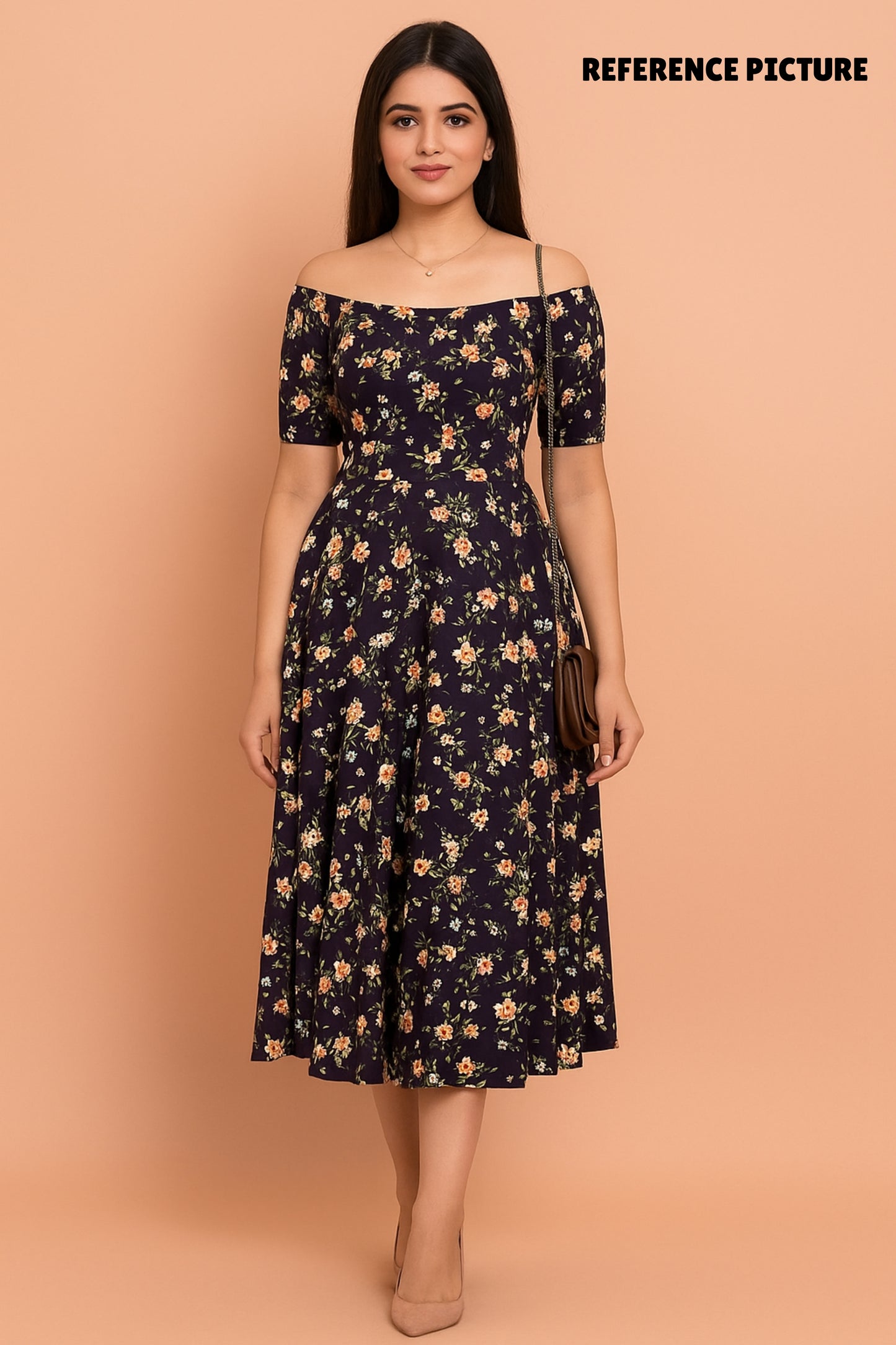 (Unstitched) Floral Printed Cotton Fabric for Dresses | Gowns (3.5Meter)