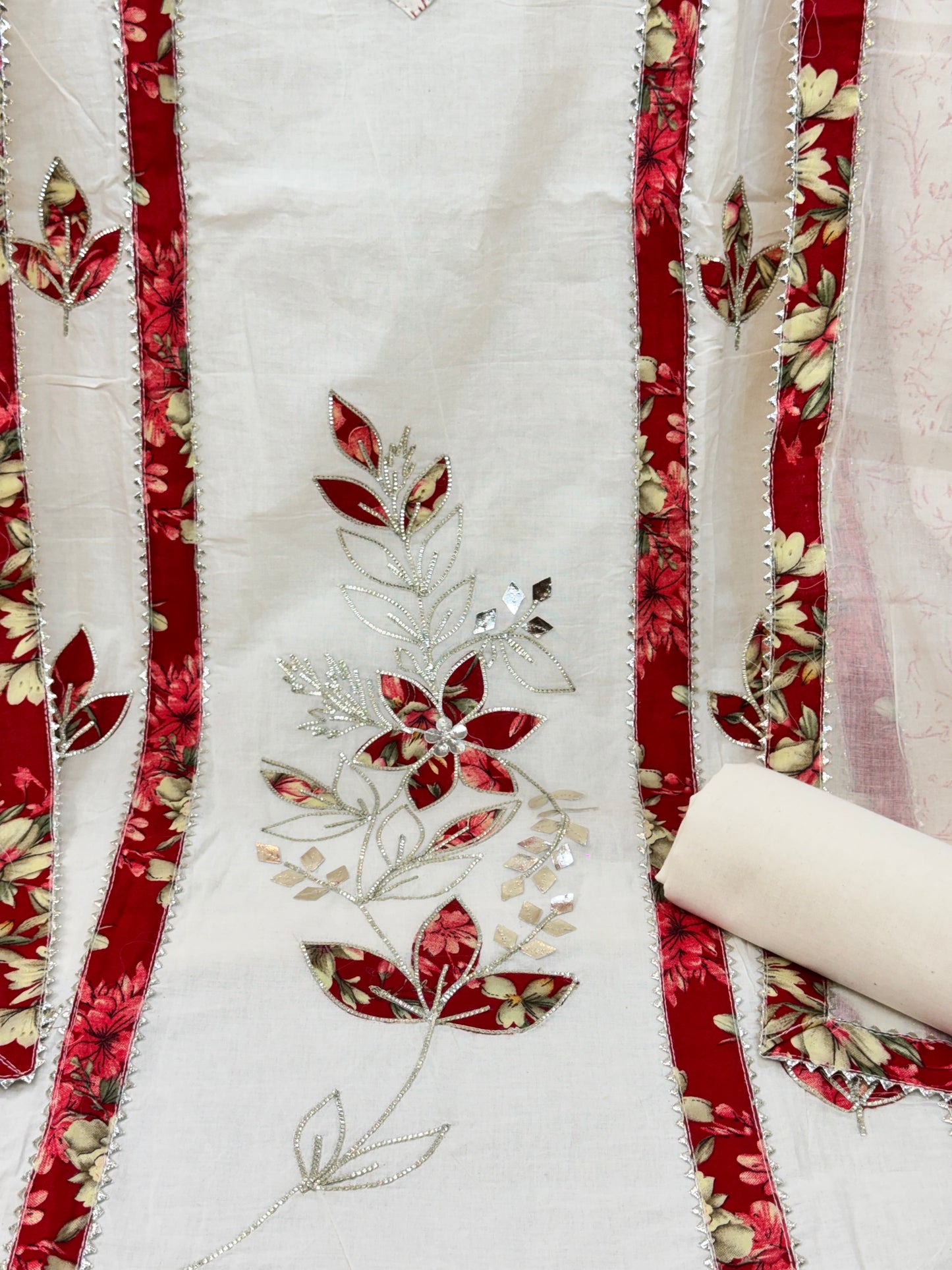 Pure Cotton Suit with Applique work