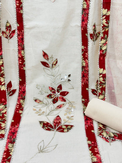 Pure Cotton Suit with Applique work