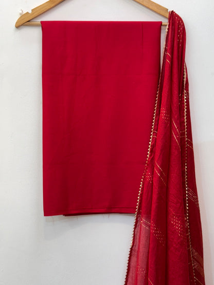 Embroidered Muslin Suit (Karva Special)