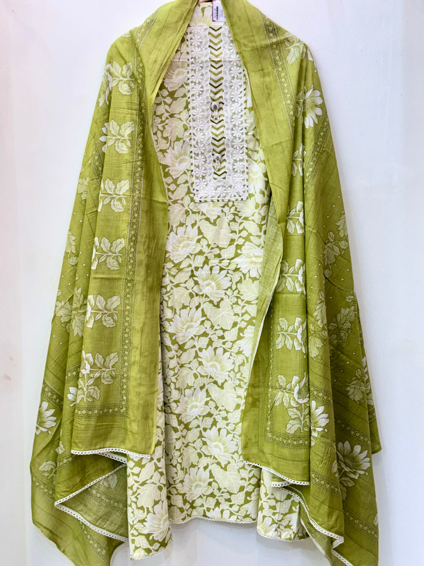 Printed Cotton Suit with Cotton Dupatta