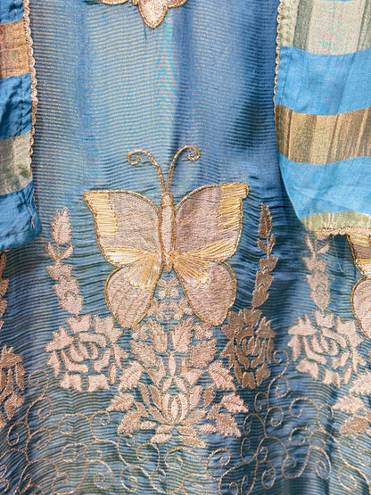 Butterfly Embroidered Soft Crush Suit