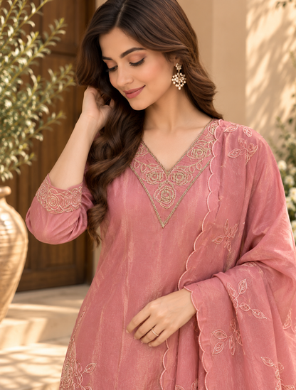 Beautiful Silk 3pc Suit Set