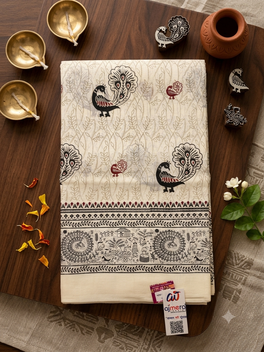 Cotton Silk Printed Saree