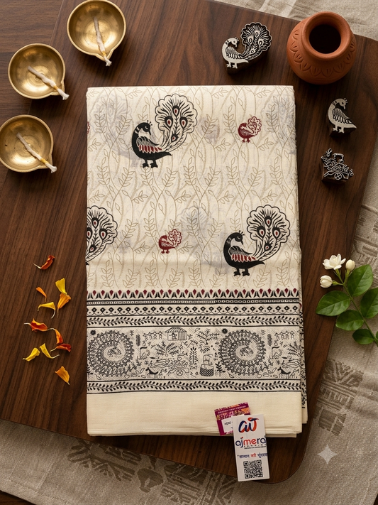 Cotton Silk Printed Saree
