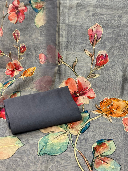 Designer Cotton Silk Suit