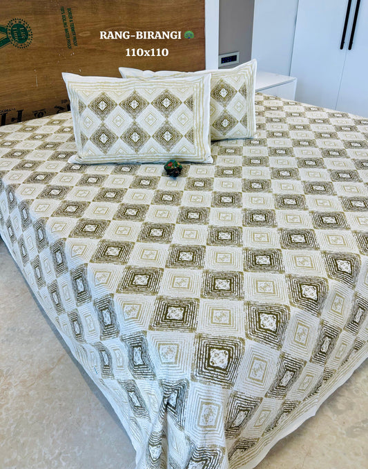 Jaipuri HandBlock Print Bedsheet