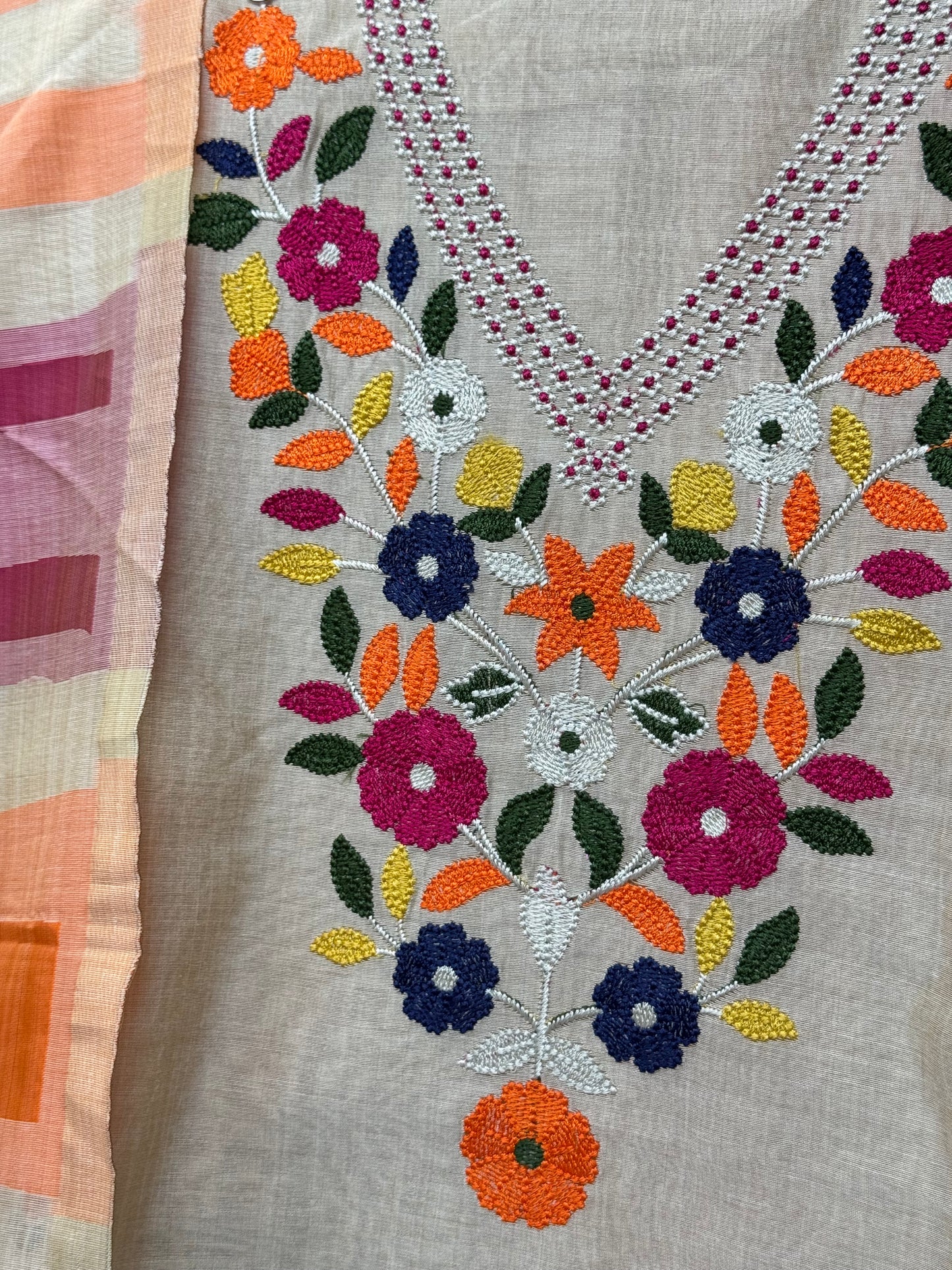 Hand Embroidered Jamdani Suit