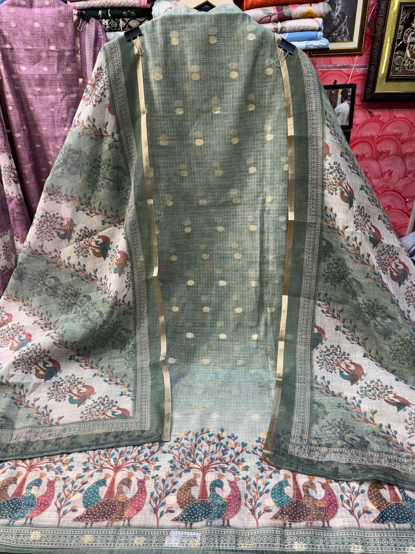 Designer Kota Doria Suit Set