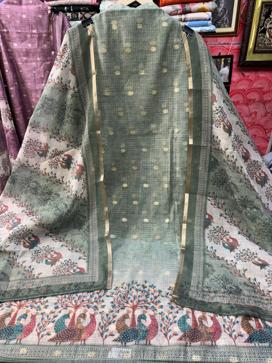 Designer Kota Doria Suit Set