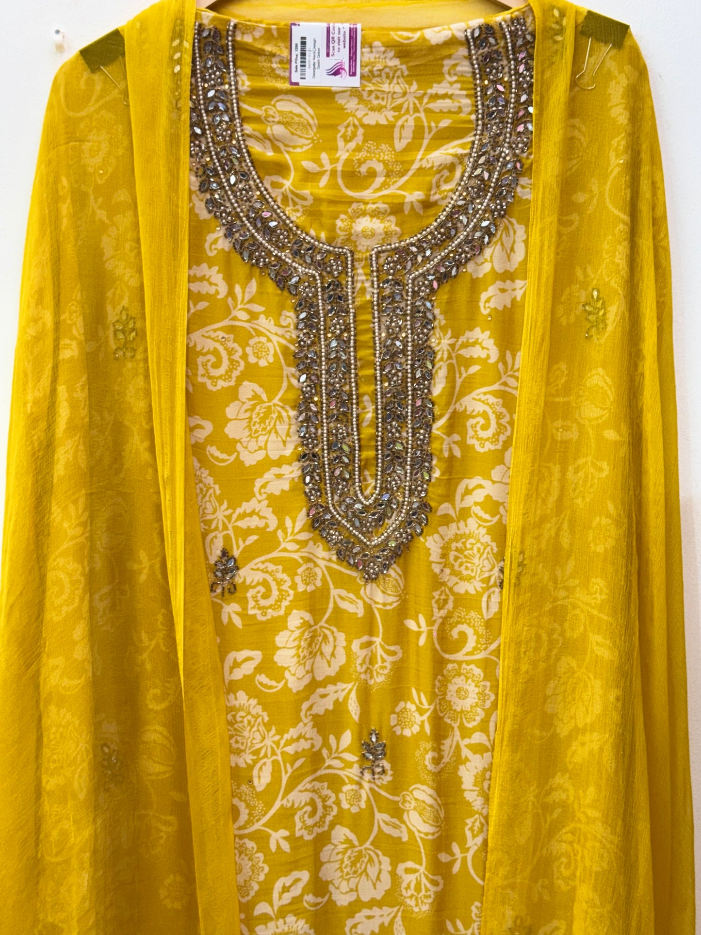 Printed & Embroidered Georgette Suit