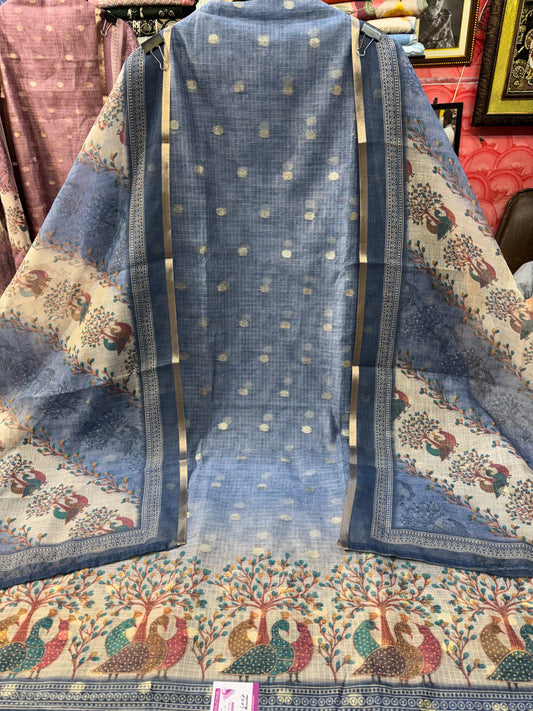 Designer Kota Doria Suit Set