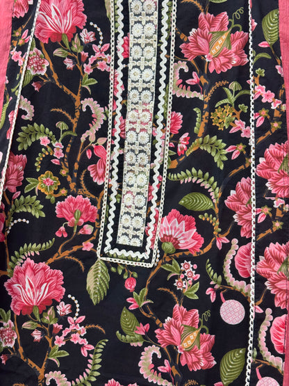Pure Cotton Suit with Applique work