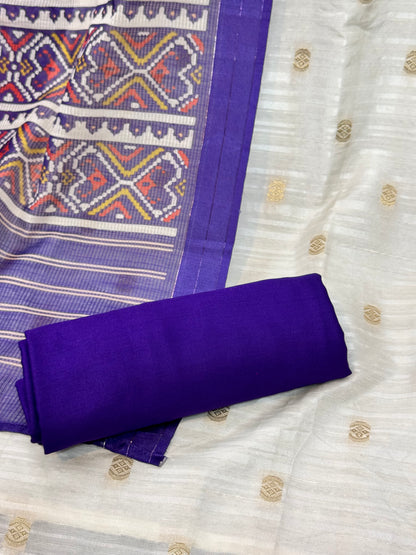 Silk Suit with Patola Print Dupatta