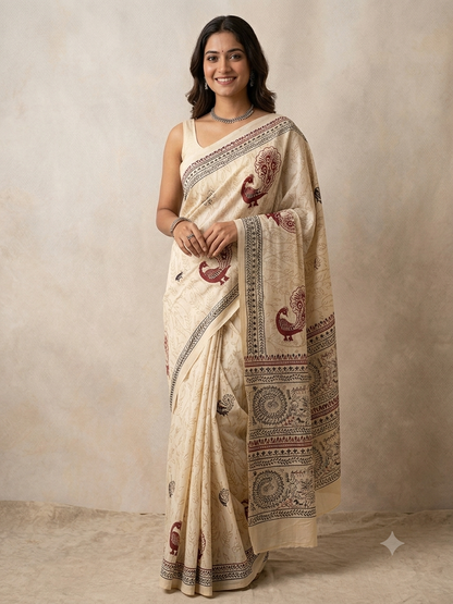 Cotton Silk Printed Saree