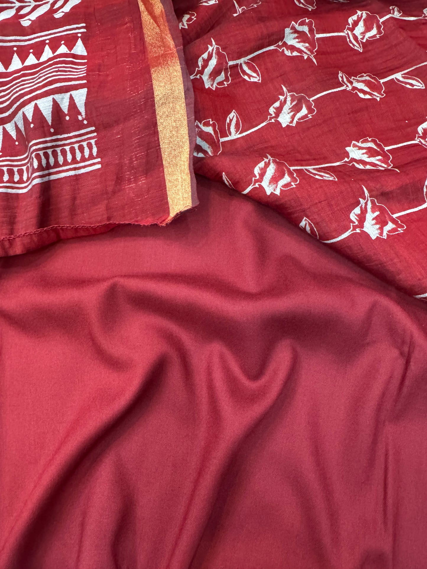 Floral Maheshwari Silk Siit