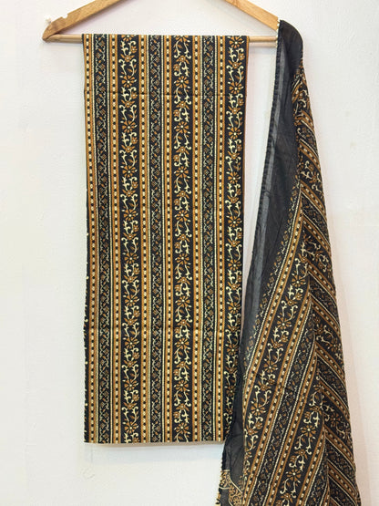 Jaipuri Gota Work Suit with mulmul Dupatta