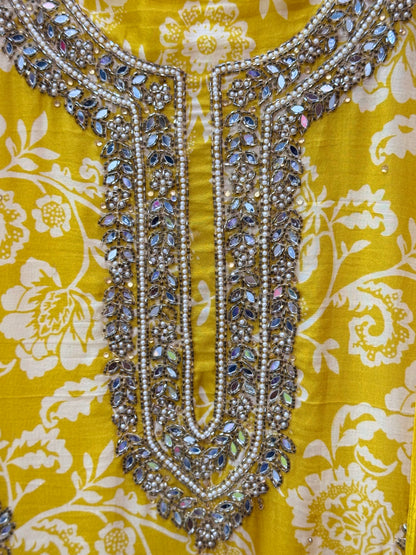 Printed & Embroidered Georgette Suit