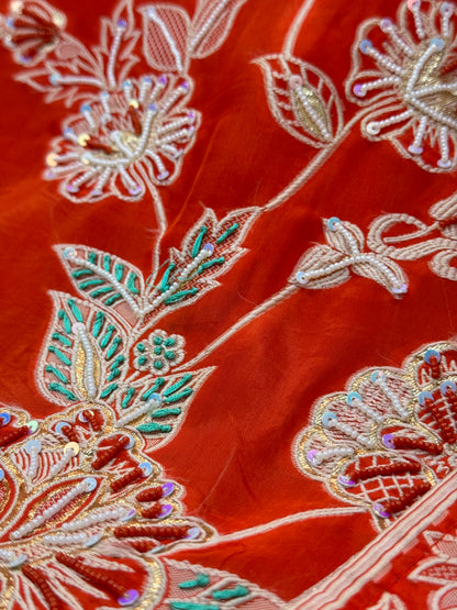 Designer Glass Silk Suit