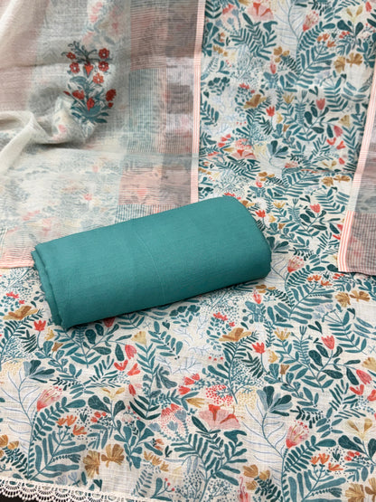 Printed Soft Linen Suit