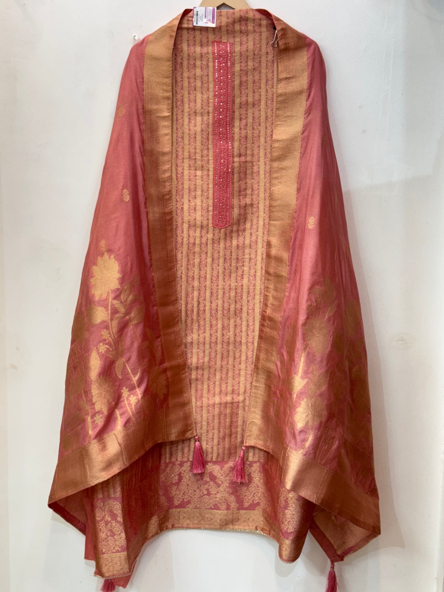 Banarsi Silk Suit With Beautiful Dupatta