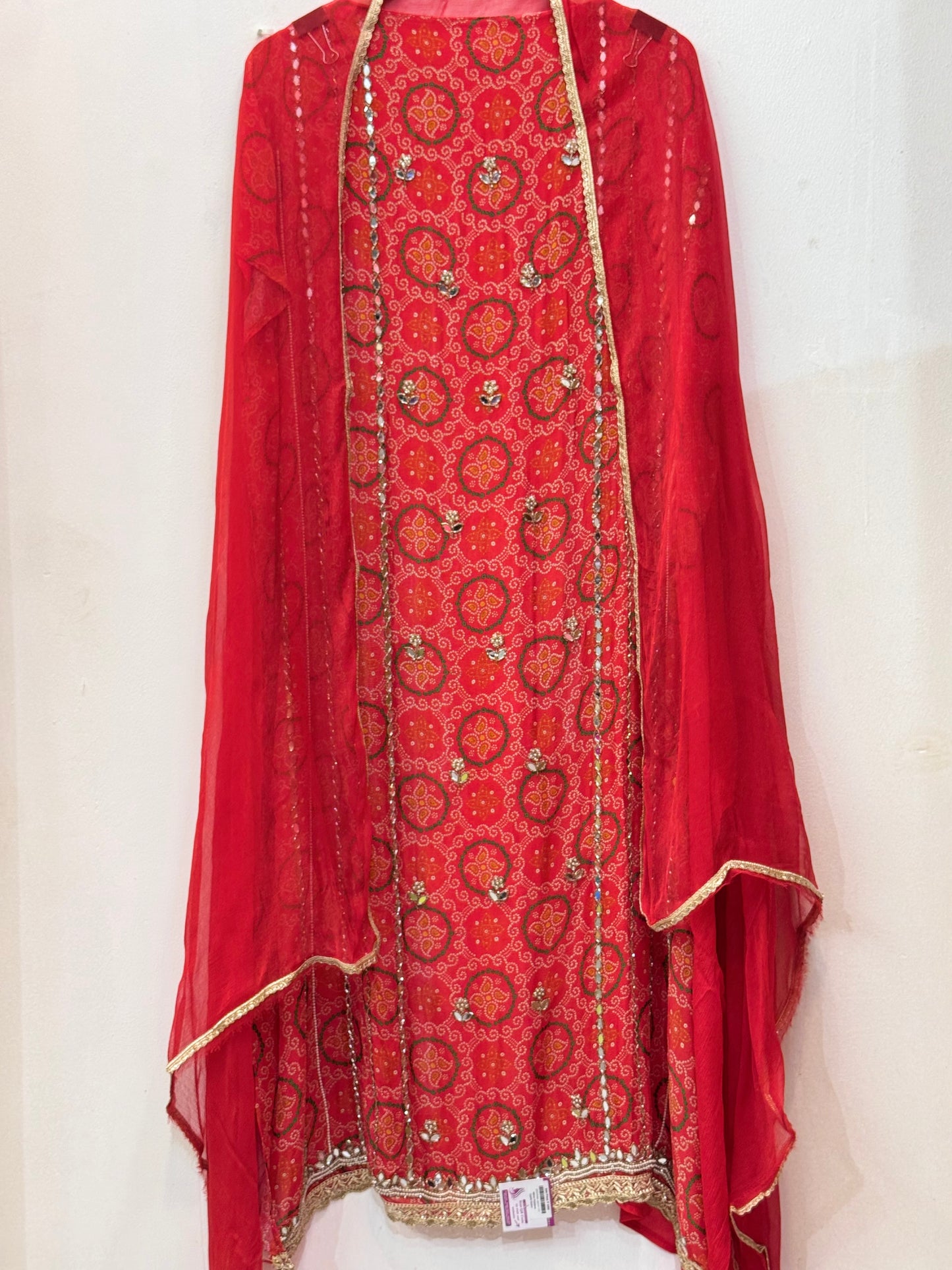 Printed & Embroidered Georgette Suit