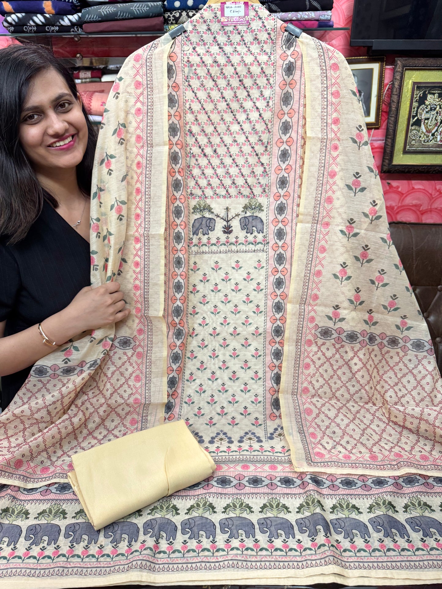 Designer Cotton Silk Suit