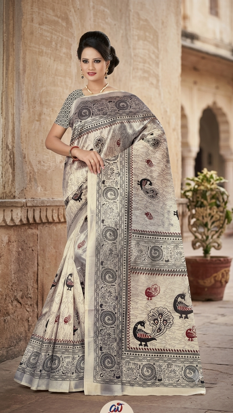 Cotton Silk Printed Saree