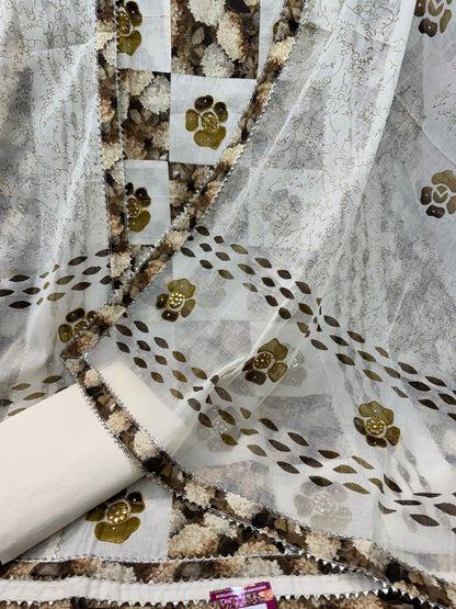 Pure Cotton Suit with Applique work