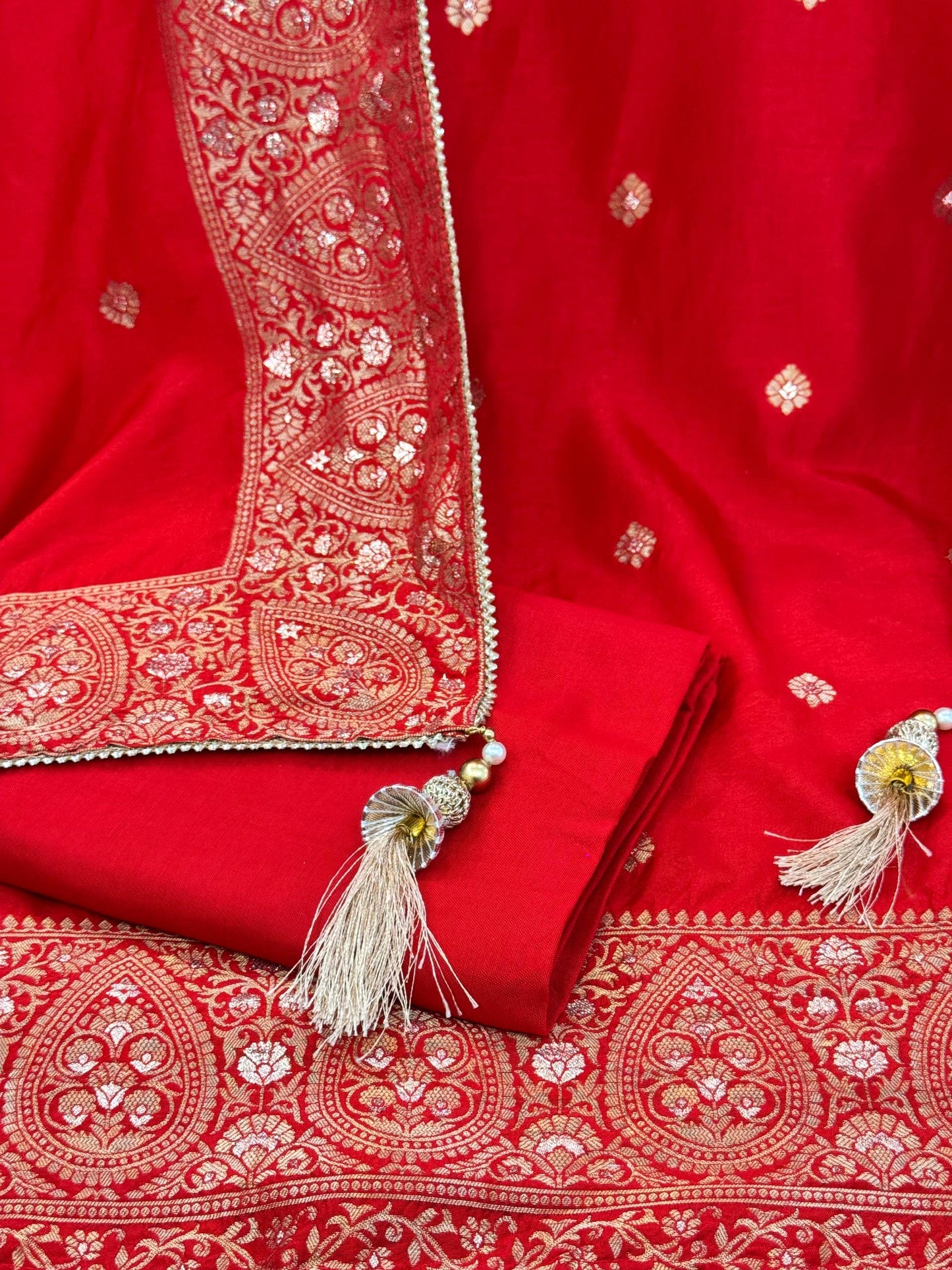 Karvachauth Special Silk Suit (Unstitched)