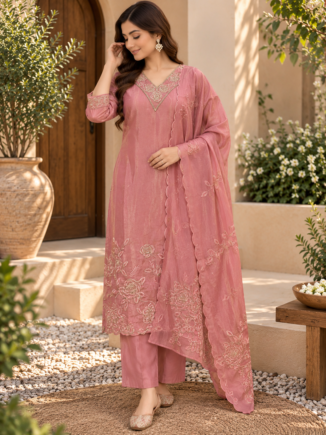 Beautiful Silk 3pc Suit Set