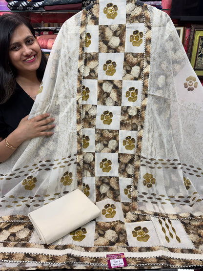 Pure Cotton Suit with Applique work