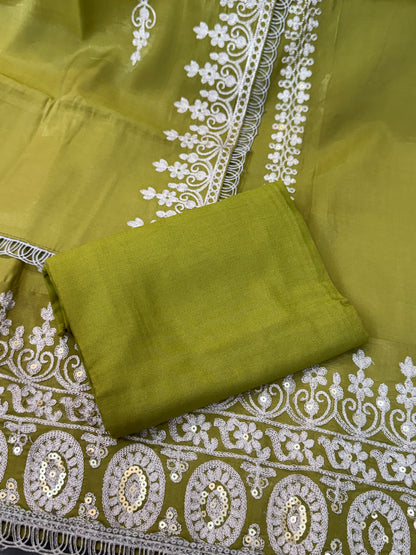 Designer Shimmer Silk Suit